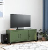 VidaXL Tv-meubel 100,5x39x43,5 cm koudgewalst staal olijfgroen