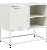 VidaXL Tv-meubel 100,5x39x60,5 cm staal olijfgroen