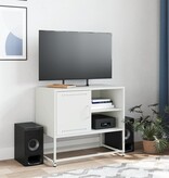 VidaXL Tv-meubel 100,5x39x60,5 cm staal olijfgroen