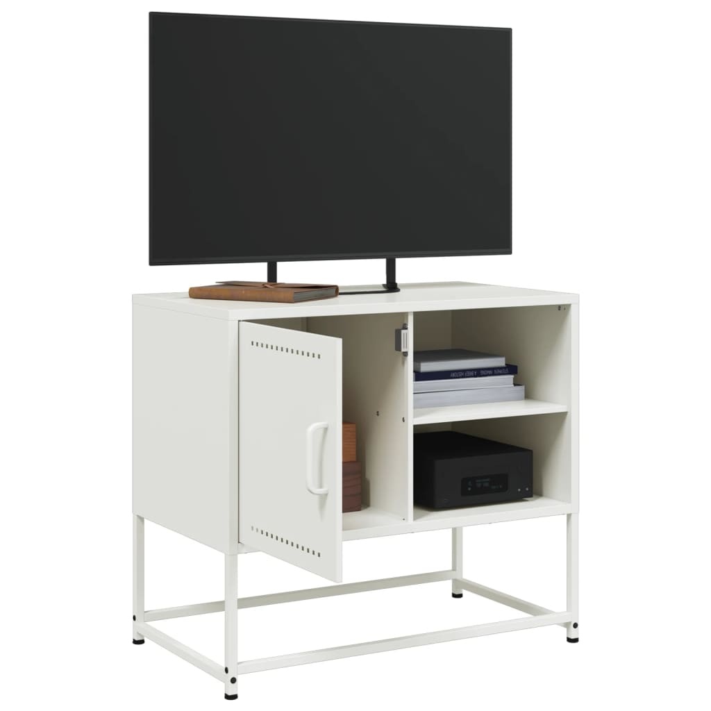 VidaXL Tv-meubel 100,5x39x60,5 cm staal olijfgroen