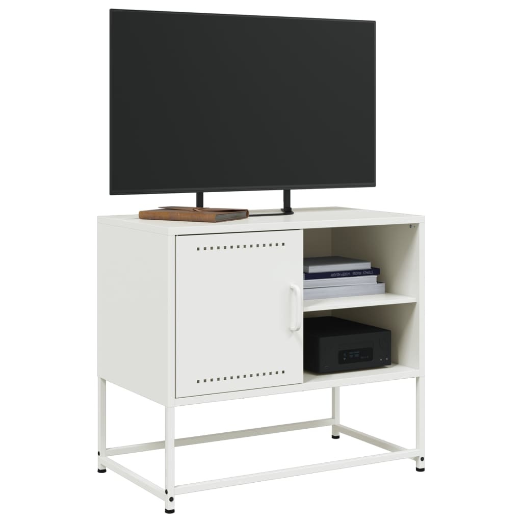 VidaXL Tv-meubel 100,5x39x60,5 cm staal olijfgroen