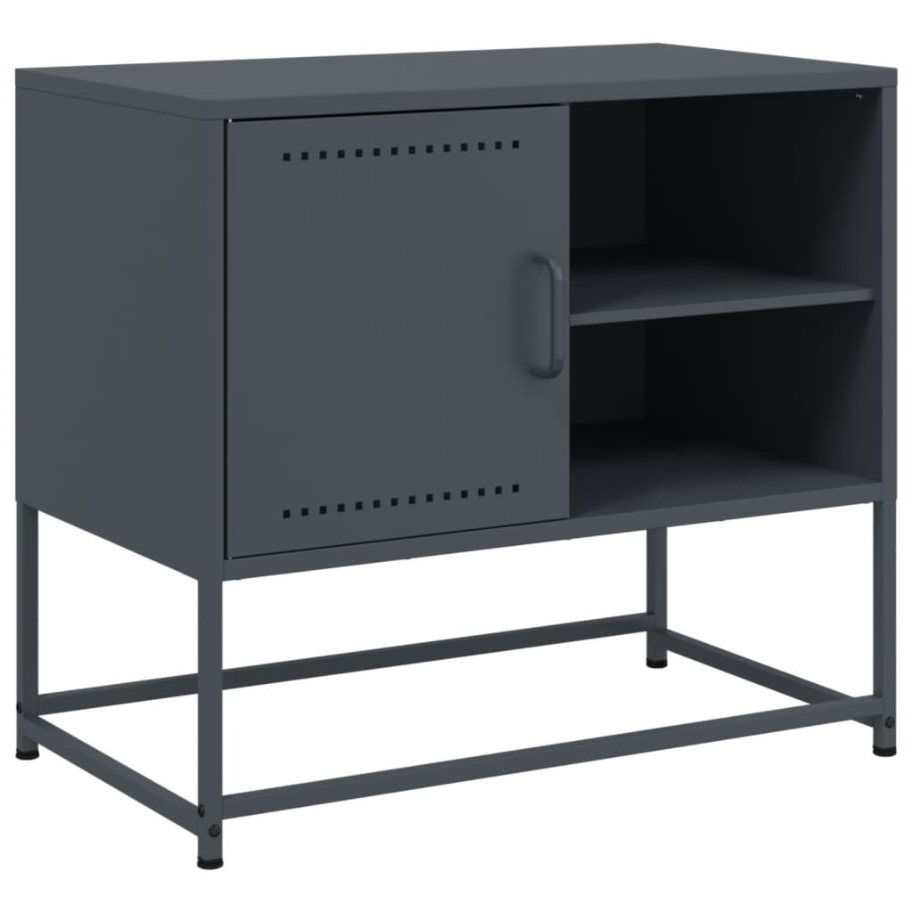 VidaXL Tv-meubel 100,5x39x60,5 cm staal roze