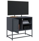VidaXL Tv-meubel 100,5x39x60,5 cm staal roze