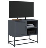 VidaXL Tv-meubel 100,5x39x60,5 cm staal roze