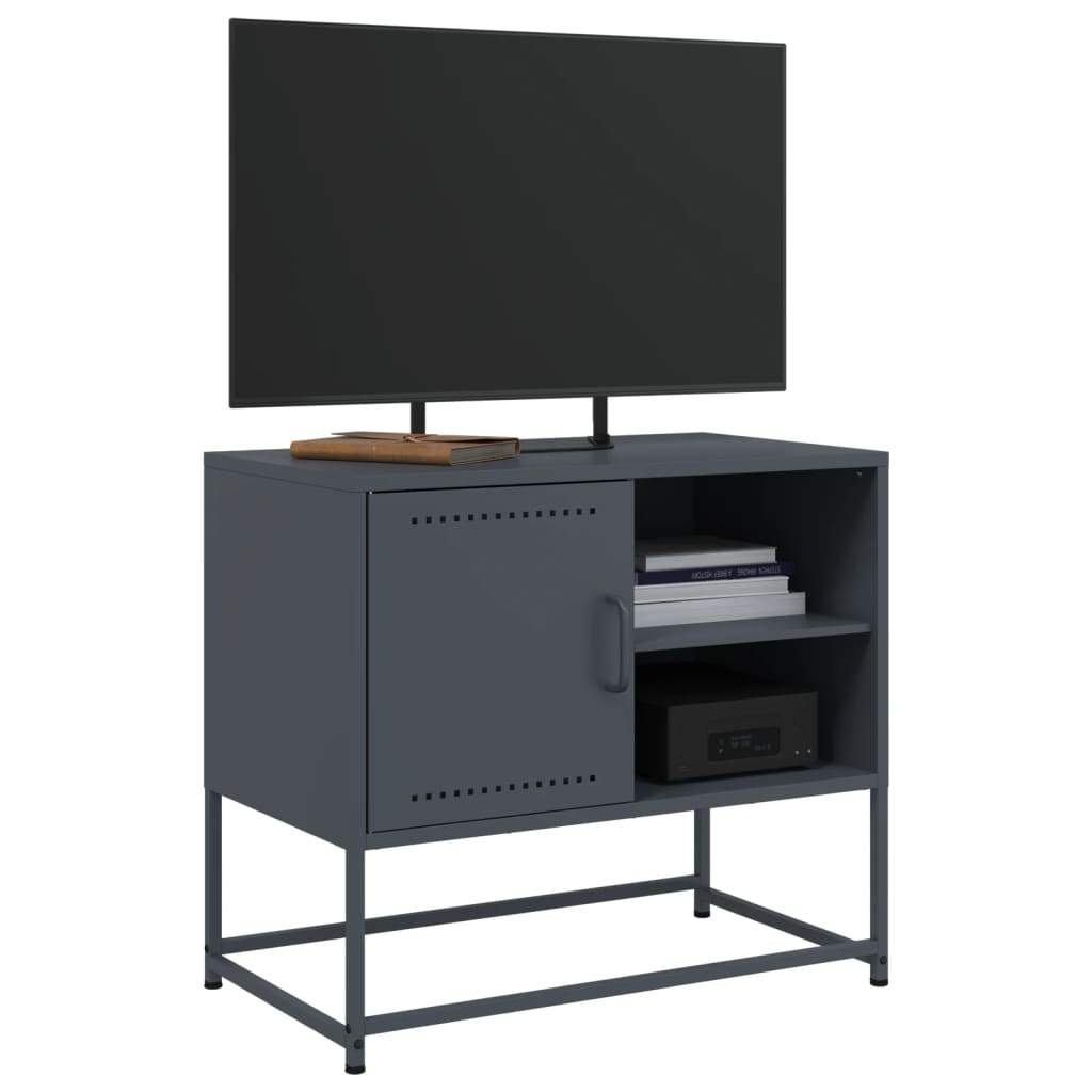VidaXL Tv-meubel 100,5x39x60,5 cm staal roze