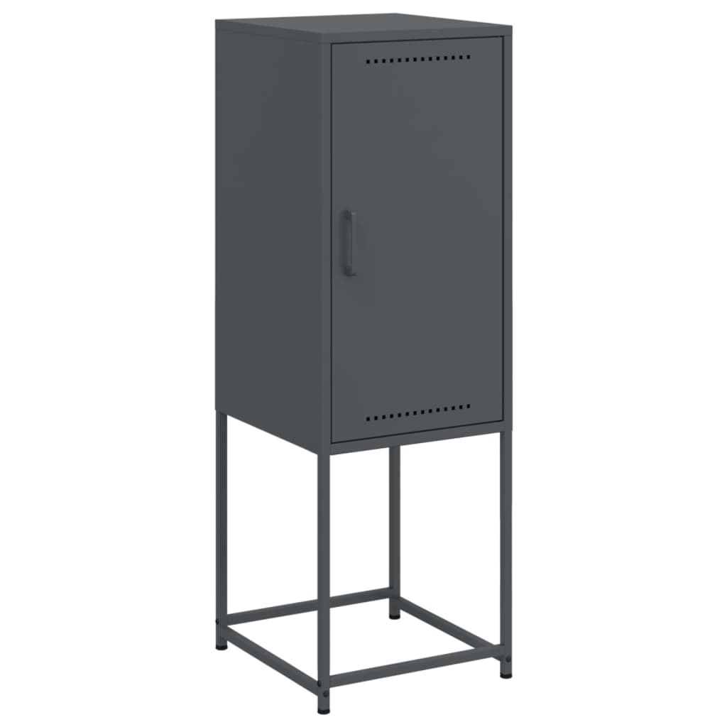 VidaXL Hoge kast 36x39x107 cm staal antracietkleurig