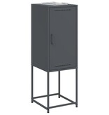 VidaXL Hoge kast 36x39x107 cm staal antracietkleurig
