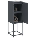 VidaXL Hoge kast 36x39x107 cm staal antracietkleurig