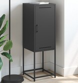 VidaXL Hoge kast 36x39x107 cm staal zwart