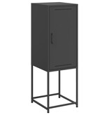 VidaXL Hoge kast 36x39x107 cm staal zwart