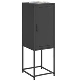 VidaXL Hoge kast 36x39x107 cm staal zwart