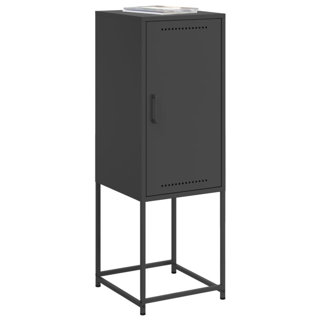 VidaXL Hoge kast 36x39x107 cm staal zwart