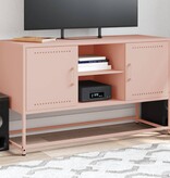 VidaXL Hoge kast 36x39x123 cm staal roze