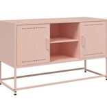 VidaXL Hoge kast 36x39x123 cm staal roze