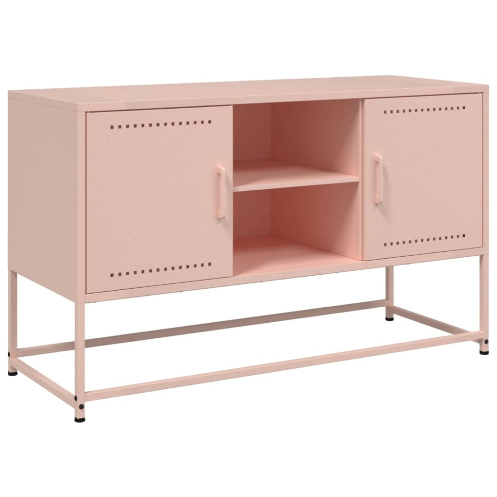 VidaXL Hoge kast 36x39x123 cm staal roze