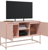 VidaXL Hoge kast 36x39x123 cm staal roze