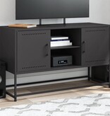 VidaXL Hoge kast 36x39x123 cm staal zwart