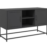 VidaXL Hoge kast 36x39x123 cm staal zwart