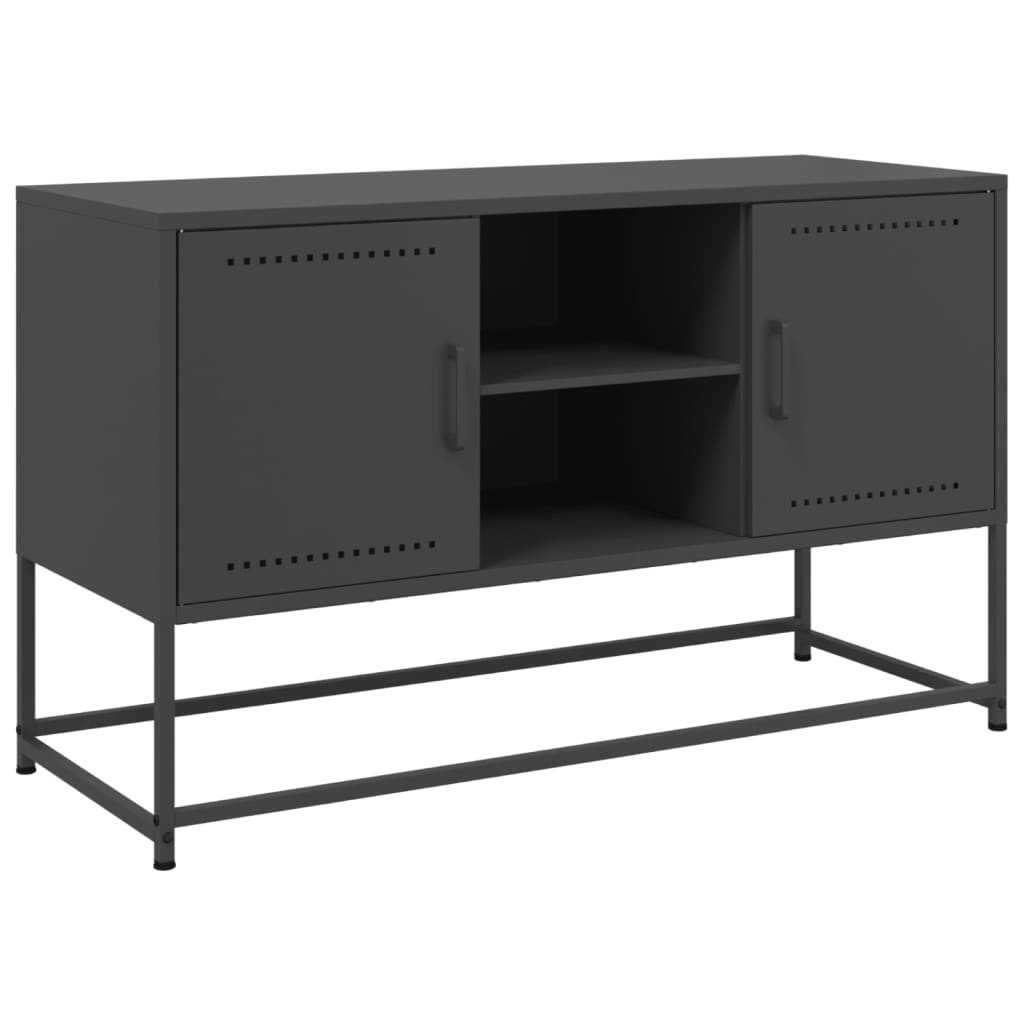 VidaXL Hoge kast 36x39x123 cm staal zwart