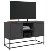 VidaXL Hoge kast 36x39x123 cm staal zwart