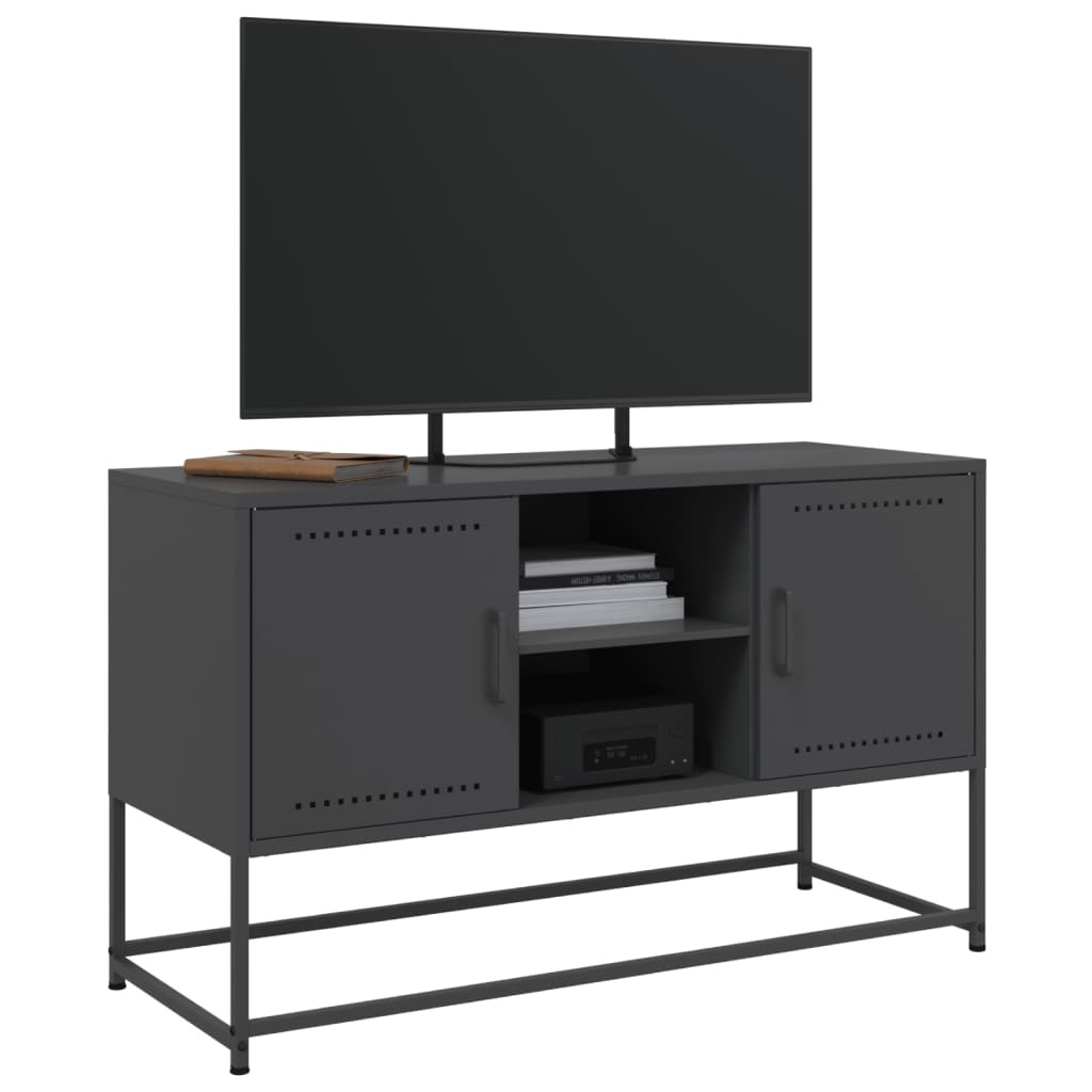 VidaXL Hoge kast 36x39x123 cm staal zwart