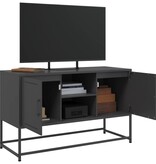 VidaXL Hoge kast 36x39x123 cm staal zwart