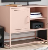 VidaXL Tv-meubel 68x39x60,5 cm staal roze