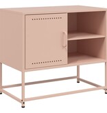 VidaXL Tv-meubel 68x39x60,5 cm staal roze