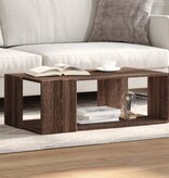 VidaXL Salontafel 89,5x48x30 cm bewerkt hout bruin eikenkleurig
