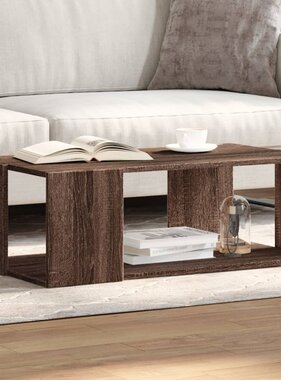 VidaXL Salontafel 89,5x48x30 cm bewerkt hout bruin eikenkleurig