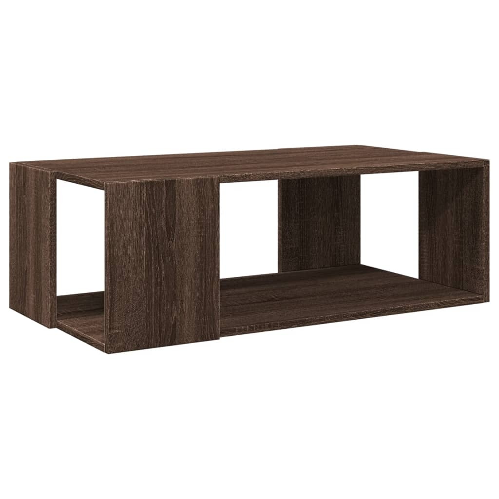 VidaXL Salontafel 89,5x48x30 cm bewerkt hout bruin eikenkleurig
