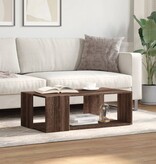 VidaXL Salontafel 89,5x48x30 cm bewerkt hout bruin eikenkleurig