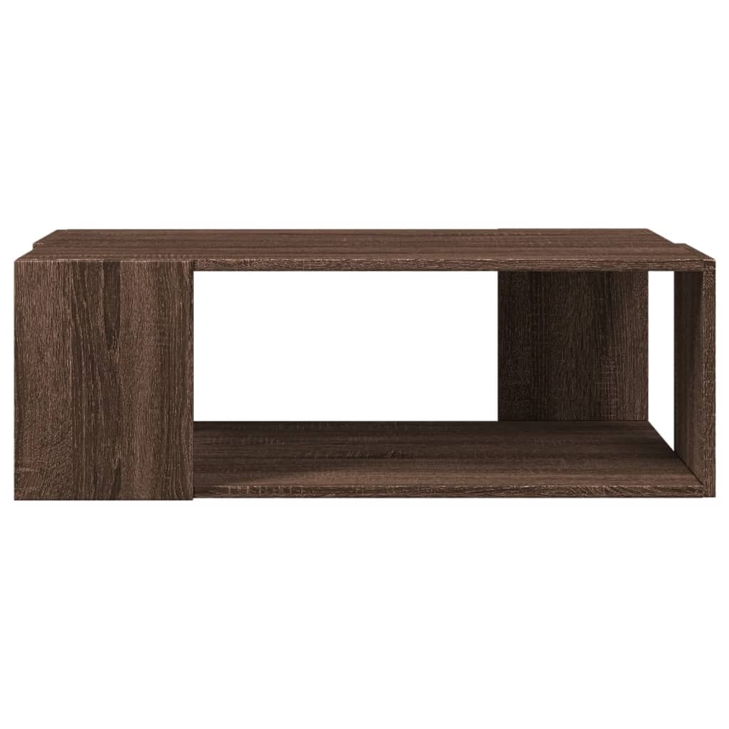 VidaXL Salontafel 89,5x48x30 cm bewerkt hout bruin eikenkleurig