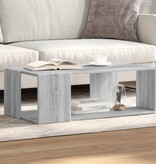 VidaXL Salontafel 89,5x48x30 cm bewerkt hout grijs sonoma eikenkleurig