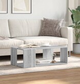 VidaXL Salontafel 89,5x48x30 cm bewerkt hout grijs sonoma eikenkleurig