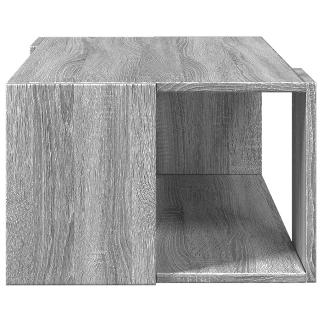VidaXL Salontafel 89,5x48x30 cm bewerkt hout grijs sonoma eikenkleurig