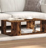 VidaXL Salontafel 89,5x48x30 cm bewerkt hout gerookt eikenkleurig