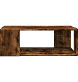 VidaXL Salontafel 89,5x48x30 cm bewerkt hout gerookt eikenkleurig