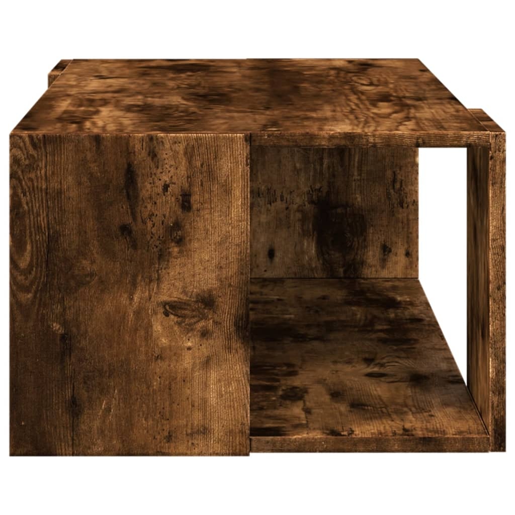 VidaXL Salontafel 89,5x48x30 cm bewerkt hout gerookt eikenkleurig