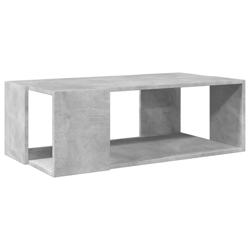 VidaXL Salontafel 89,5x48x30 cm bewerkt hout betongrijs