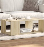 VidaXL Salontafel 89,5x48x30 cm bewerkt hout sonoma eikenkleurig