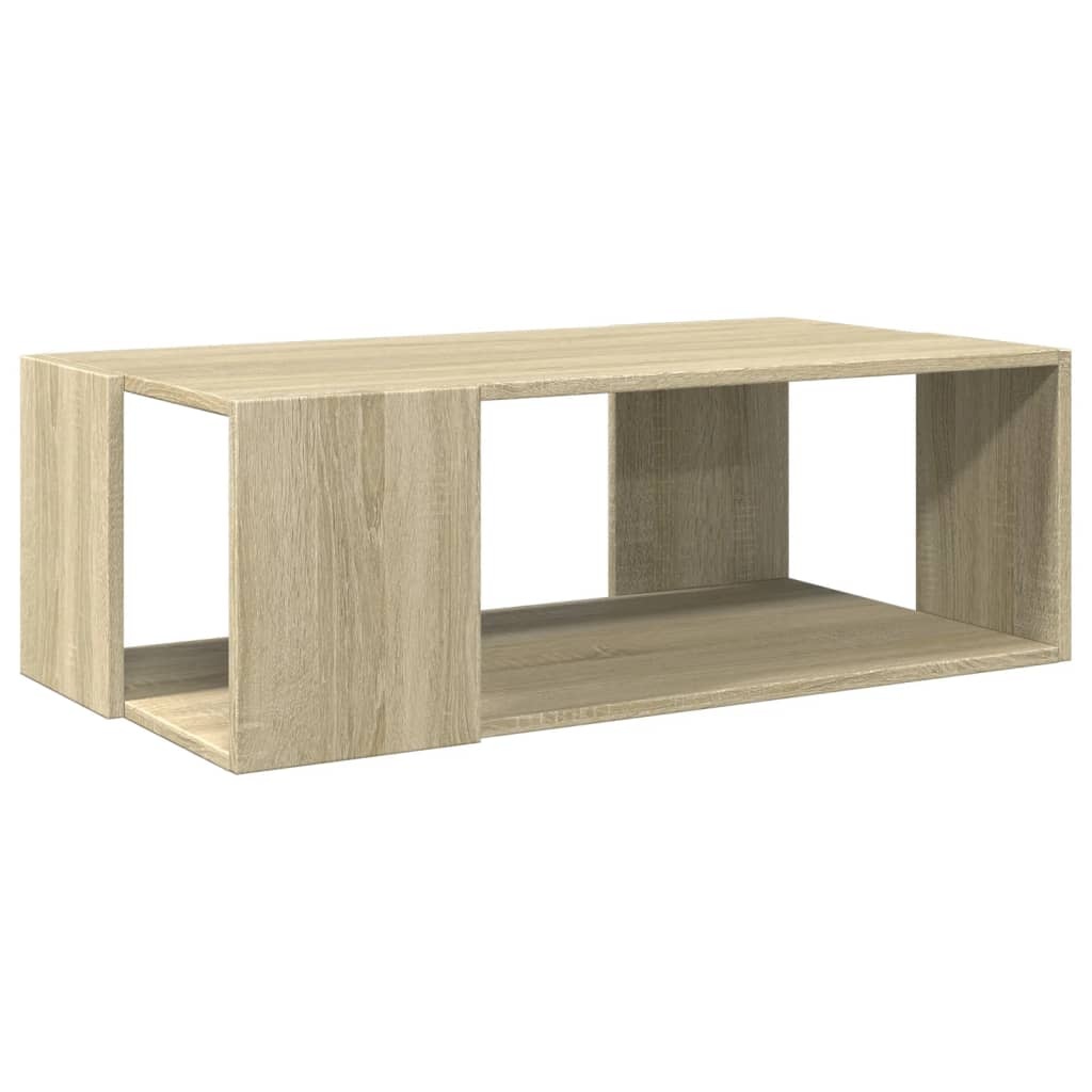 VidaXL Salontafel 89,5x48x30 cm bewerkt hout sonoma eikenkleurig