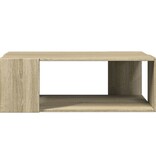 VidaXL Salontafel 89,5x48x30 cm bewerkt hout sonoma eikenkleurig