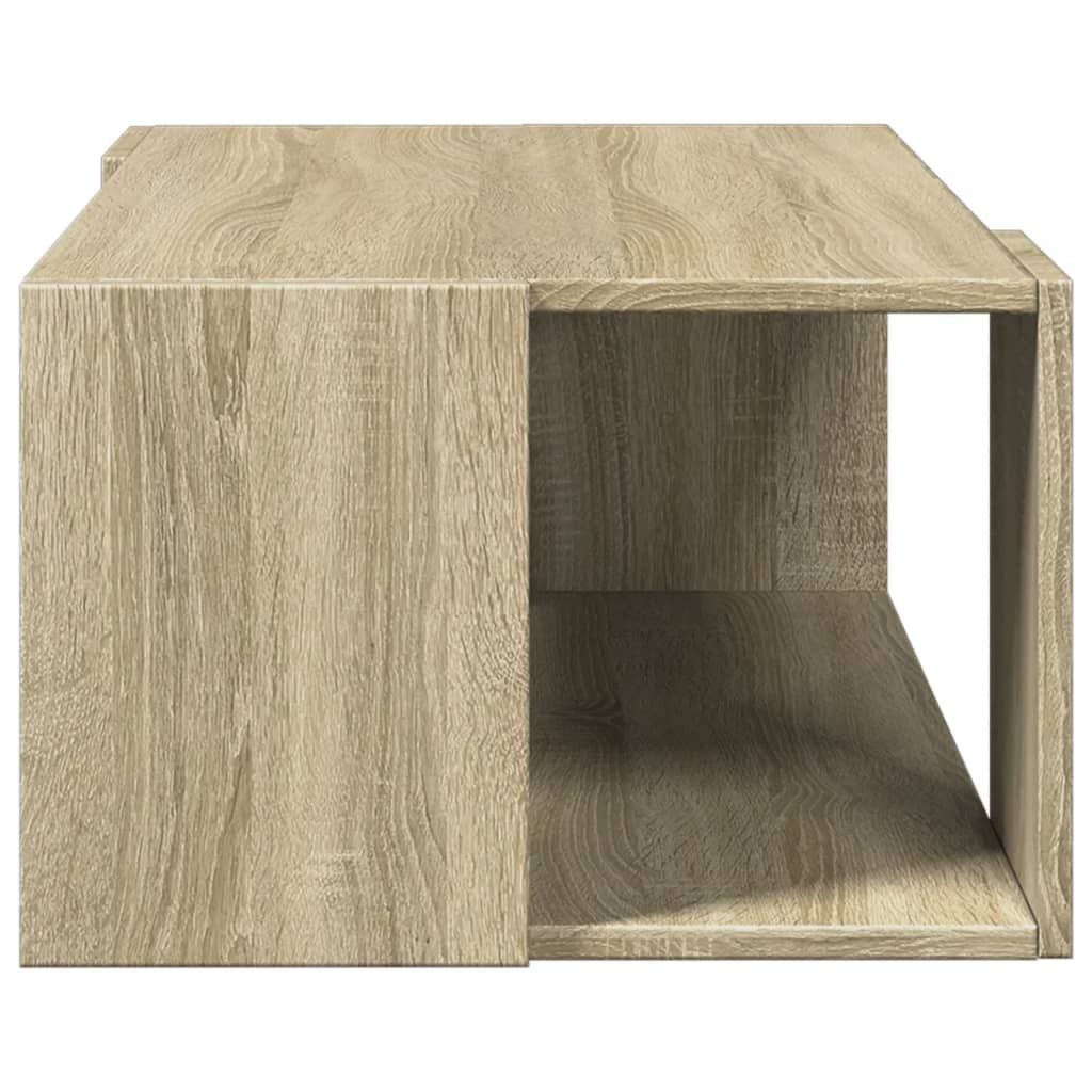 VidaXL Salontafel 89,5x48x30 cm bewerkt hout sonoma eikenkleurig