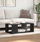 VidaXL Salontafel 89,5x48x30 cm bewerkt hout zwart