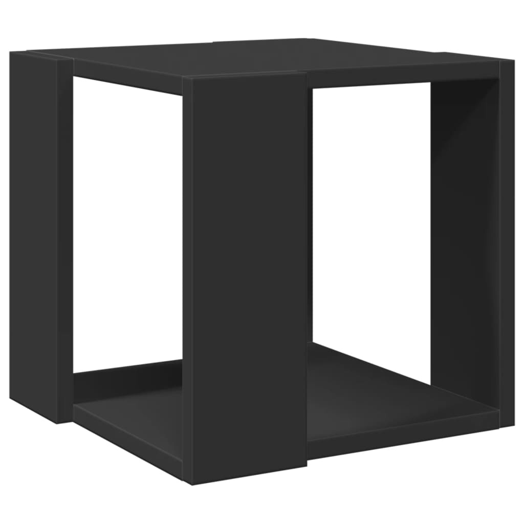 VidaXL Salontafel 32x32x30 cm bewerkt hout zwart