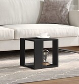 VidaXL Salontafel 32x32x30 cm bewerkt hout zwart