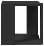 VidaXL Salontafel 32x32x30 cm bewerkt hout zwart