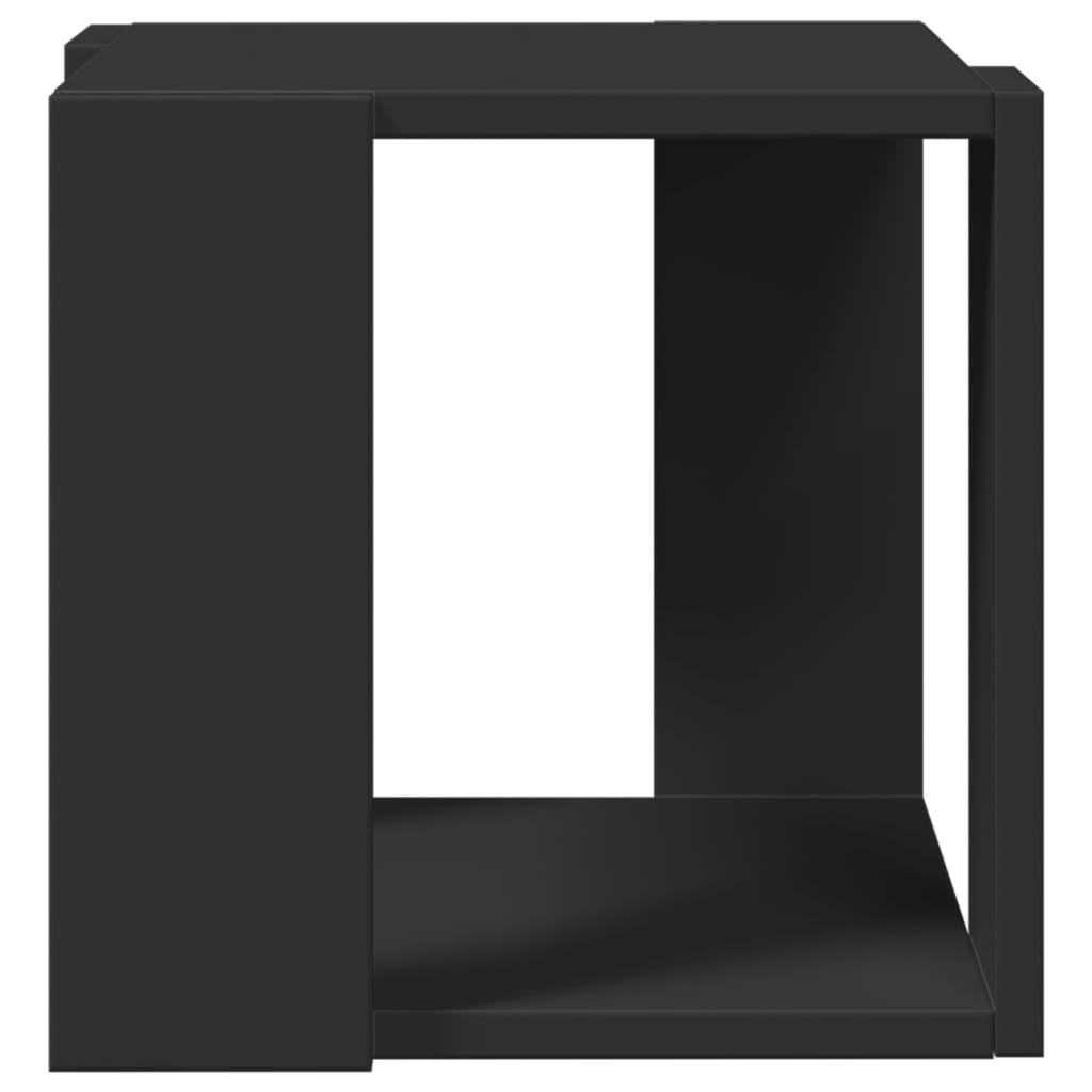 VidaXL Salontafel 32x32x30 cm bewerkt hout zwart
