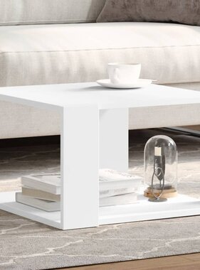 VidaXL Salontafel 51,5x51,5x30 cm bewerkt hout wit